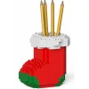 Jekca - Xmas Sock Pencil Cup 01S-M02 - Lego - Sculpture - Construction - 4D - Brick Animals - Toys - Avvenice