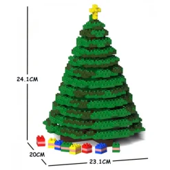 Jekca - Xmas Tree 01S - Lego - Sculpture - Construction - 4D - Brick Animals - Toys - Avvenice