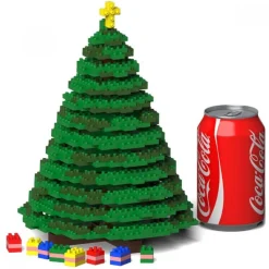 Jekca - Xmas Tree 01S - Lego - Sculpture - Construction - 4D - Brick Animals - Toys - Avvenice