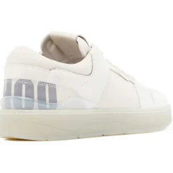 Jimmy Choo - Calf Leather Florent Low-Top Sneakers - White Beige - Jimmy Choo Exclusive Luxury Collection - Avvenice