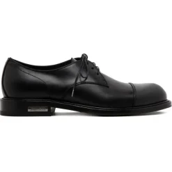 Jimmy Choo - Calf Leather Ray Derby Shoes - Black - Jimmy Choo Exclusive Luxury Collection - Avvenice