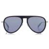 Jimmy Choo - Carl - Blue Aviator Sunglasses with Light Grey Mirror Lenses - Jimmy Choo Eyewear - Avvenice
