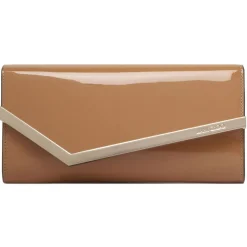 Jimmy Choo - Emmie Clutch Bag - Biscuit Light Gold - Jimmy Choo Exclusive Luxury Collection - Avvenice