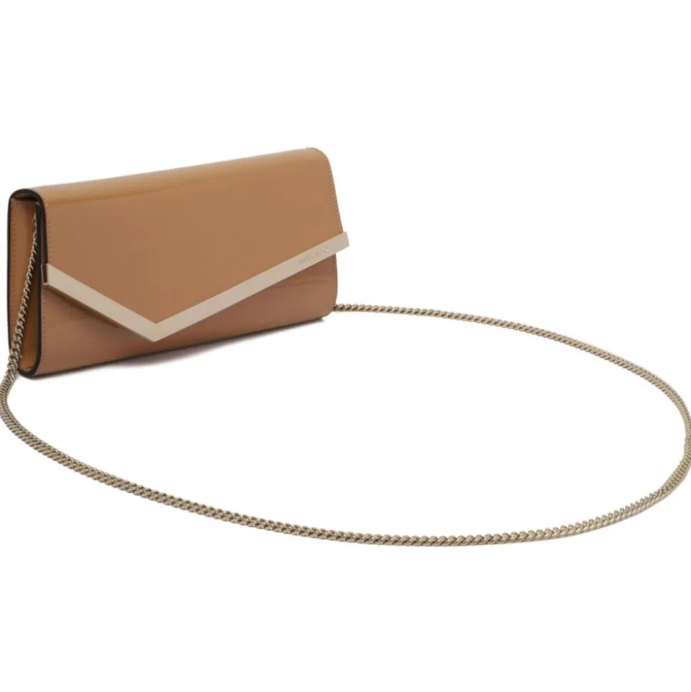 Jimmy Choo - Emmie Clutch Bag - Biscuit Light Gold - Jimmy Choo Exclusive Luxury Collection - Avvenice