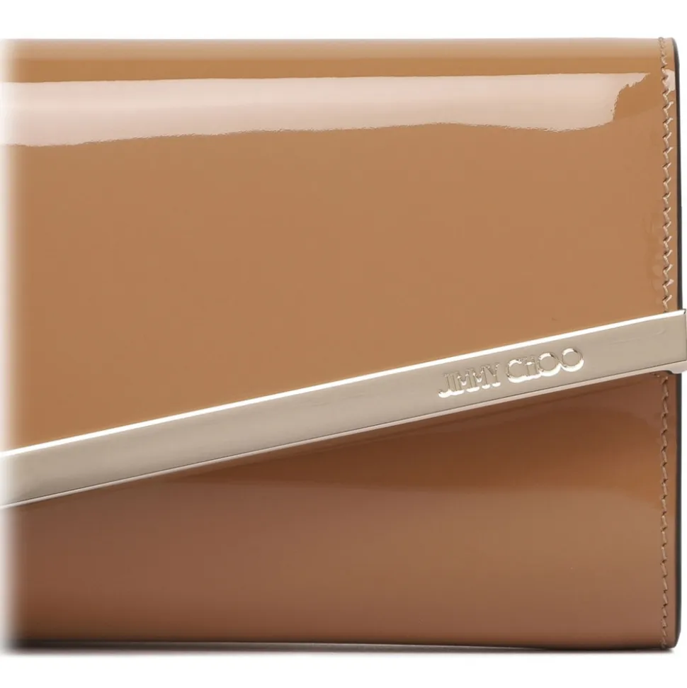 Jimmy Choo - Emmie Clutch Bag - Biscuit Light Gold - Jimmy Choo Exclusive Luxury Collection - Avvenice