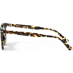 Jimmy Choo - Gad - Yellow Havana Acetate Square Sunglasses with Blue Lenses - Jimmy Choo Eyewear - Avvenice
