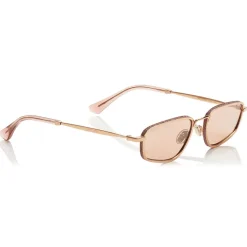 Jimmy Choo - Gal - Pink Flash Silver Fashion Sunglasses with Gold Pink Frame - Jimmy Choo Eyewear - Avvenice