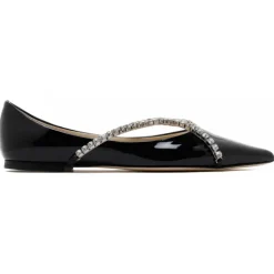 Jimmy Choo - Genevi Flat Ballet - Black - Jimmy Choo Exclusive Luxury Collection - Avvenice