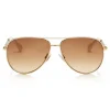 Jimmy Choo - Jewly - Rose Gold and Ivory Aviator Sunglasses - Jimmy Choo Eyewear - Avvenice