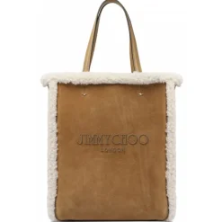 Jimmy Choo - Lenny Tote Bag - Natural - Jimmy Choo Exclusive Luxury Collection - Avvenice