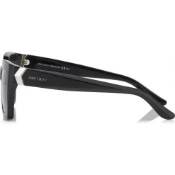 Jimmy Choo - Maika - Grey Cat Eye Sunglasses with Black Frame - Jimmy Choo Eyewear - Avvenice