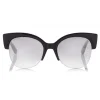 Jimmy Choo - Pryia - Nude Acetate Oval Frame Sunglasses with Glitter Detailing - Sunglasses - Jimmy Choo Eyewear - Avvenice