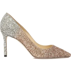 Jimmy Choo - Romy 85 Pumps - Silver Gold - Jimmy Choo Exclusive Luxury Collection - Avvenice