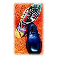 Jovanny Capri - Derby Shoes - Patina Effect - Handmade in Italy - Leather Shoes - Luxury High Quality - Avvenice