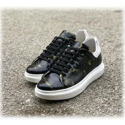 Jovanny Capri - Sneakers Shoes - Patina Effect - Handmade in Italy - Leather Shoes - Luxury High Quality - Avvenice