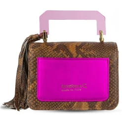 Kristina MC - Cloe Small Brown Snake - High Quality Leather - Avvenice