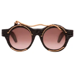 Kuboraum - Mask A1 - Black Shine - Gaudi - A1 BS GA - Sunglasses - Kuboraum Eyewear - Avvenice