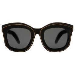 Kuboraum - Mask B2 - Gold Bordered - B2 BM BT GoldB - Sunglasses - Kuboraum Eyewear - Avvenice