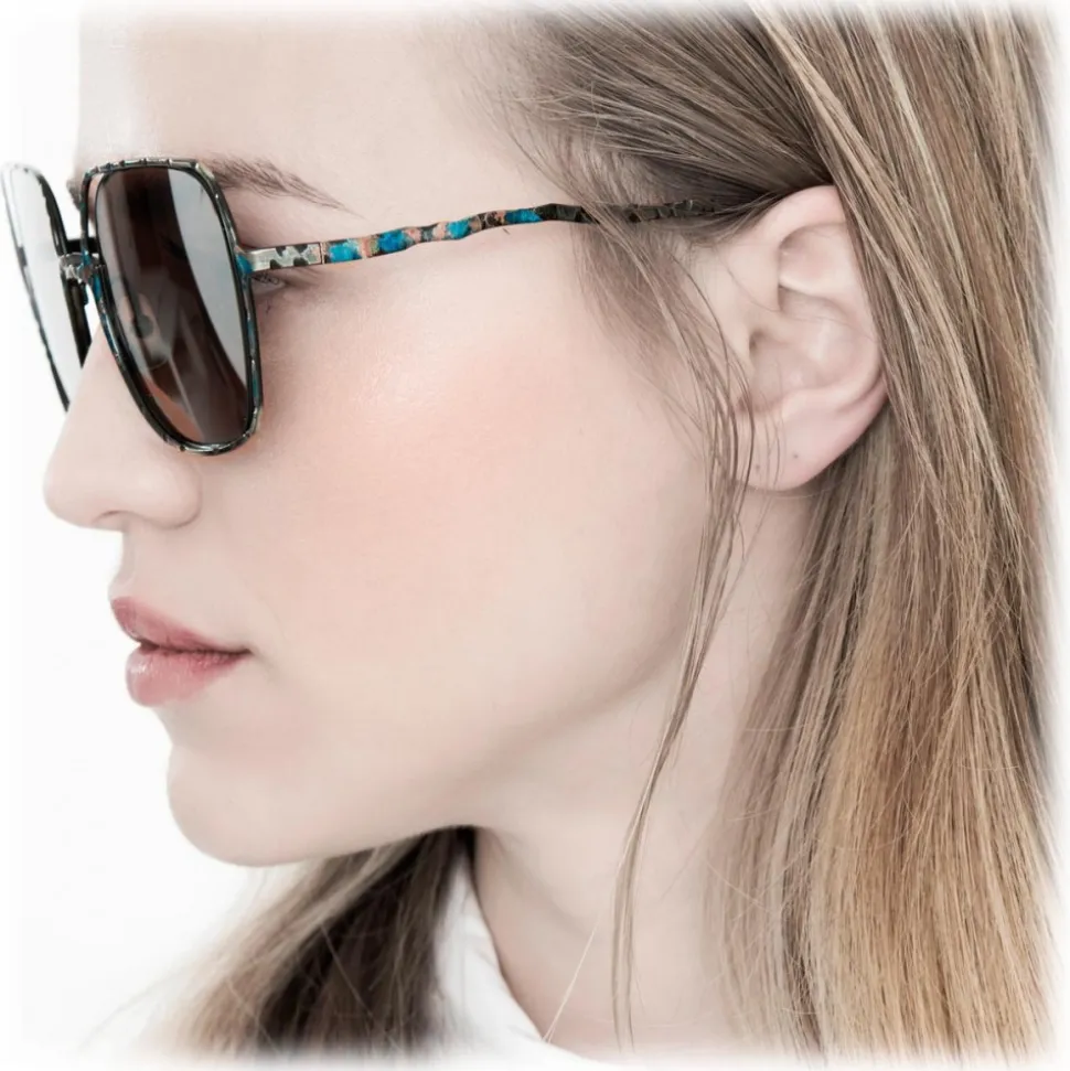 Kuboraum - Mask H14 - Blue Rust - H14 BG - Sunglasses - Kuboraum Eyewear - Avvenice