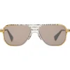 Kuboraum - Mask H54 - Gold Silver - H54 GS - Sunglasses - Kuboraum Eyewear - Avvenice