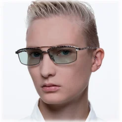 Kuboraum - Mask H57 - Silver - H57 SI - Sunglasses - Optical Glasses - Kuboraum Eyewear - Avvenice