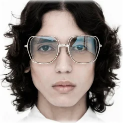 Kuboraum - Mask H14 - Silver - H14 SI - Sunglasses - Optical Glasses - Kuboraum Eyewear - Avvenice