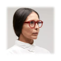 Kuboraum - Mask K10 - Burgundy - K10 BY - Optical Glasses - Kuboraum Eyewear - Avvenice