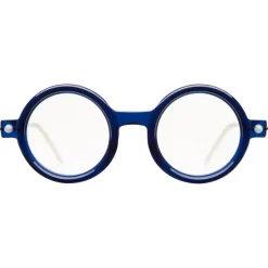 Kuboraum - Mask P1 - Royal Blue + Pearl - P1 BP - Optical Glasses - Kuboraum Eyewear - Avvenice