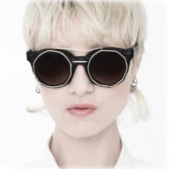 Kuboraum - Mask U6 - Black & Silver - U6 BM LU - Sunglasses - Kuboraum Eyewear - Avvenice