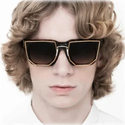 Kuboraum - Mask U3 - Red & Bronze - U3 RED LU - Sunglasses - Kuboraum Eyewear - Avvenice