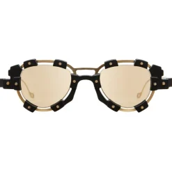 Kuboraum - Mask V2 - Black & Gold - V2 GB - Sunglasses - Kuboraum Eyewear - Avvenice