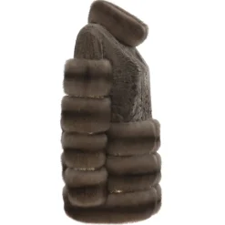 La Prima Luxury - Alisa - Swakara Perisano Fur - Dove - Python - 18 kt Gold - Fur Coat - Luxury Exclusive Collection - Avvenice