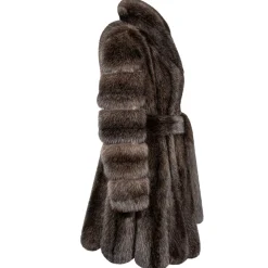 La Prima Luxury - Dea - Russian Barguzinsky Silvery 5 Sable - Gold Python Inserts and 18 kt Gold - Luxury Exclusive Collection - Avvenice