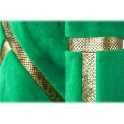 La Prima Luxury - Foglia - Shaved Mink Fur - Python Insert - Gold Leaf - Fur Coat - Luxury Exclusive Collection - Avvenice