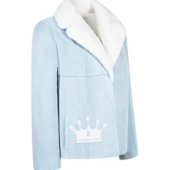 La Prima Luxury - La Prima - Light Blue - Vison Fur 8mm Shaved With White Mink - Fur Coat - Luxury Exclusive Collection - Avvenice