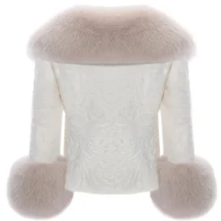 La Prima Luxury - Lollipop - Fur in Swakara Persian and Shadow Fox - Fur Coat - Luxury Exclusive Collection - Avvenice