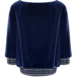 La Prima Luxury - Onda - 8 mm Shaved Mink Fur In Navy - Fur Coat - Luxury Exclusive Collection - Avvenice