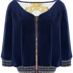 La Prima Luxury - Onda - 8 mm Shaved Mink Fur In Navy - Fur Coat - Luxury Exclusive Collection - Avvenice