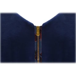 La Prima Luxury - Onda - 8 mm Shaved Mink Fur In Navy - Fur Coat - Luxury Exclusive Collection - Avvenice