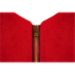 La Prima Luxury - Rubino - 8 mm Shaved Mink Fur in Ruby - Fur Coat - Luxury Exclusive Collection - Avvenice