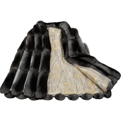 La Prima Luxury - Soffio Grigio - Grey Leather Gillet - 18 kt Gold Hooks - Fur Coat - Luxury Exclusive Collection - Avvenice