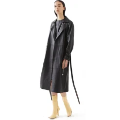 La Rando - Berisso Trench - Soft Lambskin - Black - Artisan Jacket - Luxury High Quality Leather - Avvenice
