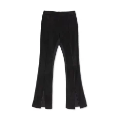 La Rando - Buenos Aires Pants - Goat Suede Leather - Black - Artisan Pants - Luxury High Quality Leather - Avvenice