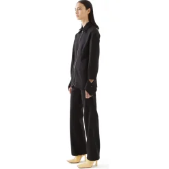 La Rando - Burzaco Pants - Wool - Black - Artisan Pants - Luxury High Quality Leather - Avvenice