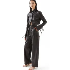 La Rando - Concordia Shirt - Lambskin Leather - Black - Artisan Shirts - Luxury High Quality Leather - Avvenice