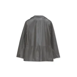 La Rando - Ezpeleta Blazer - Soft Lambskin - Grey - Artisan Jacket - Luxury High Quality Leather - Avvenice