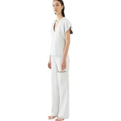 La Rando - Lezama Top - Lambskin Leather - White - Artisan Top - Luxury High Quality Leather - Avvenice