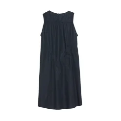 La Rando - Lugano Dress - Cotton - Black - Artisan Dress - Luxury High Quality Leather - Avvenice