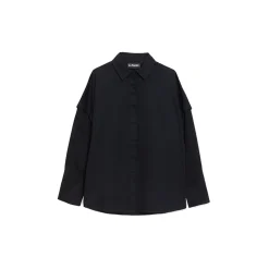 La Rando - Olivos Shirt - Cotton - Black - Artisan Shirts - Luxury High Quality Leather - Avvenice