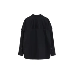 La Rando - Olivos Shirt - Cotton - Black - Artisan Shirts - Luxury High Quality Leather - Avvenice